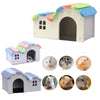 Refuge en Bois Arc-en-ciel pour Petits Animaux