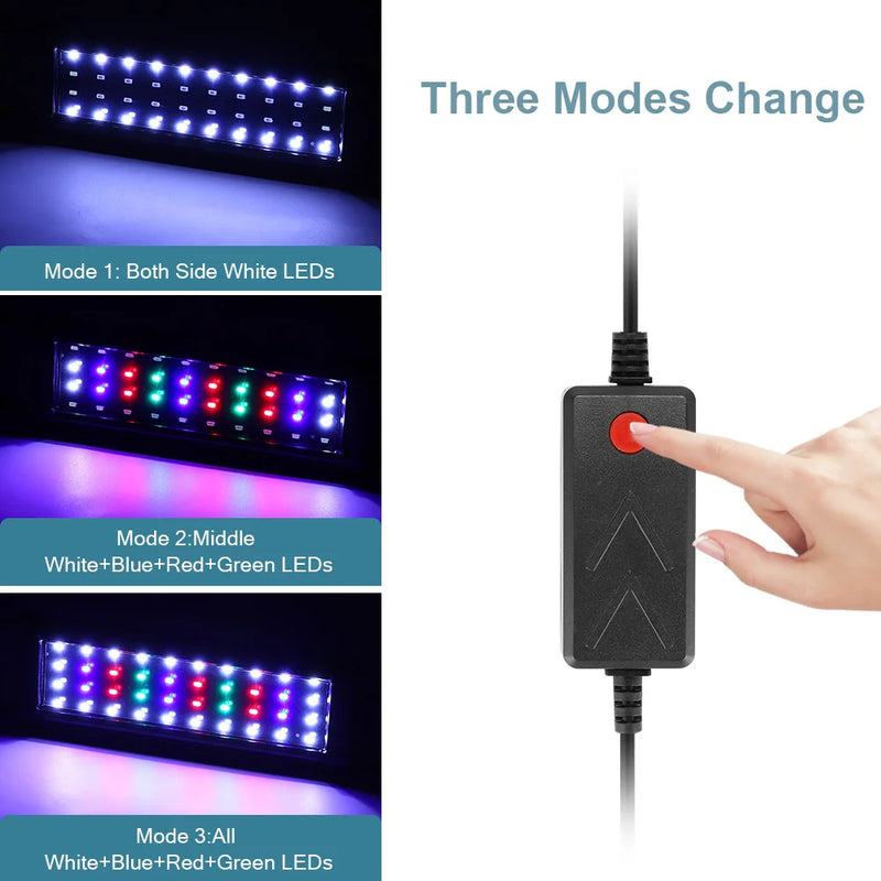 Lampe LED Réglable pour Aquarium et Croissance des Plantes