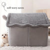 Lit Grotte Pliable pour Animaux avec Housse Lavable