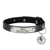 Personalisierte Leder-Halsband für Katzen mit graviertem Namen