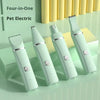 4-in-1 Rechargeable Pet Grooming Kit with Dual-Speed Ceramic Blade