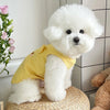 Waffle Knit Pet Vest with Leash Ring – Breathable Dog and Cat Shirt