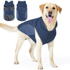 Reflective Waterproof Dog Coat with Fleece Lining and Leash Hole