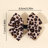 Leopard Bow Hair Clips for Girls - Set of 2
