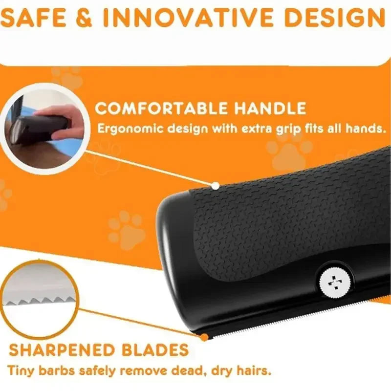 Cepillo Deslanador Ergonómico para Mascotas