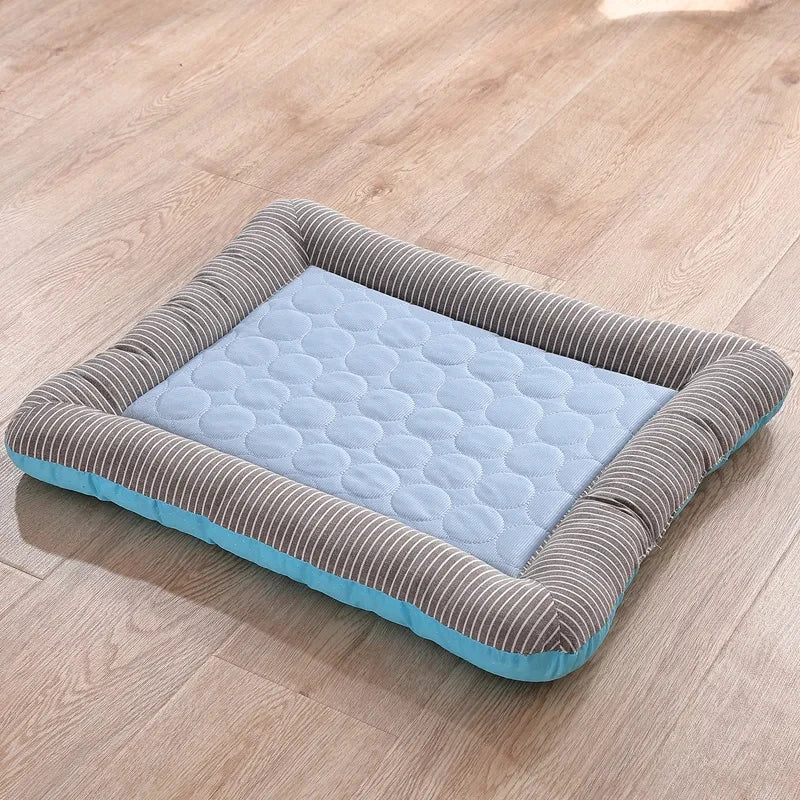 Ice Silk Pet Cooling Mat for Dogs and Cats – Breathable Summer Bed