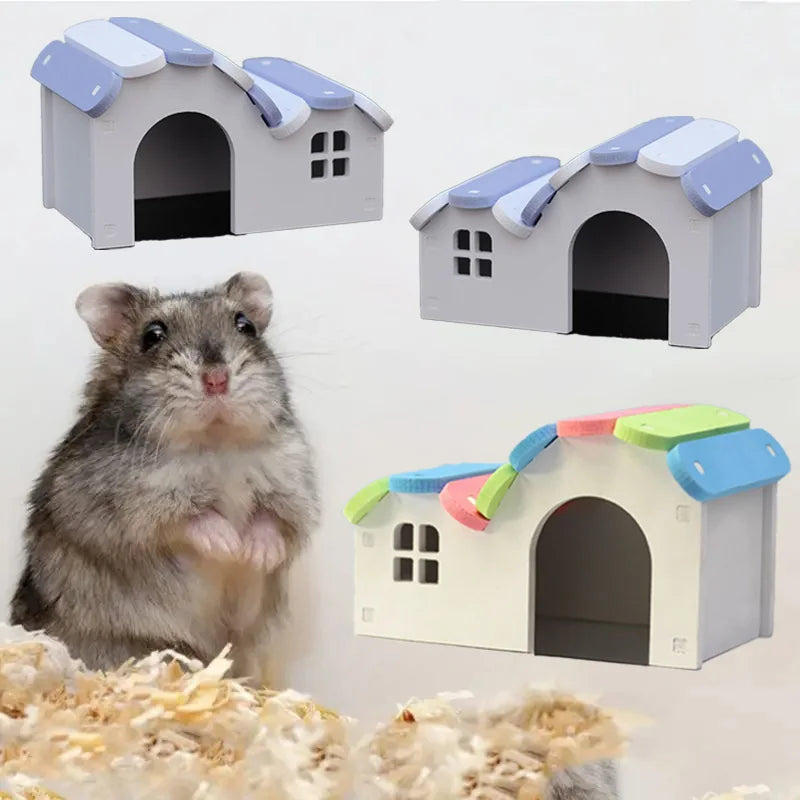 Refuge en Bois Arc-en-ciel pour Petits Animaux
