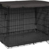 Heavy Duty Dog Crate Cover for 42-Inch Wire Kennels – Black