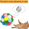 Balles de jouet pour chat en peluche avec grelots