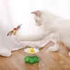 Jouet pour chat électrique rotatif en forme de papillon