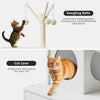 2-in-1 Cat Tree with Hidden Litter Box Enclosure, White