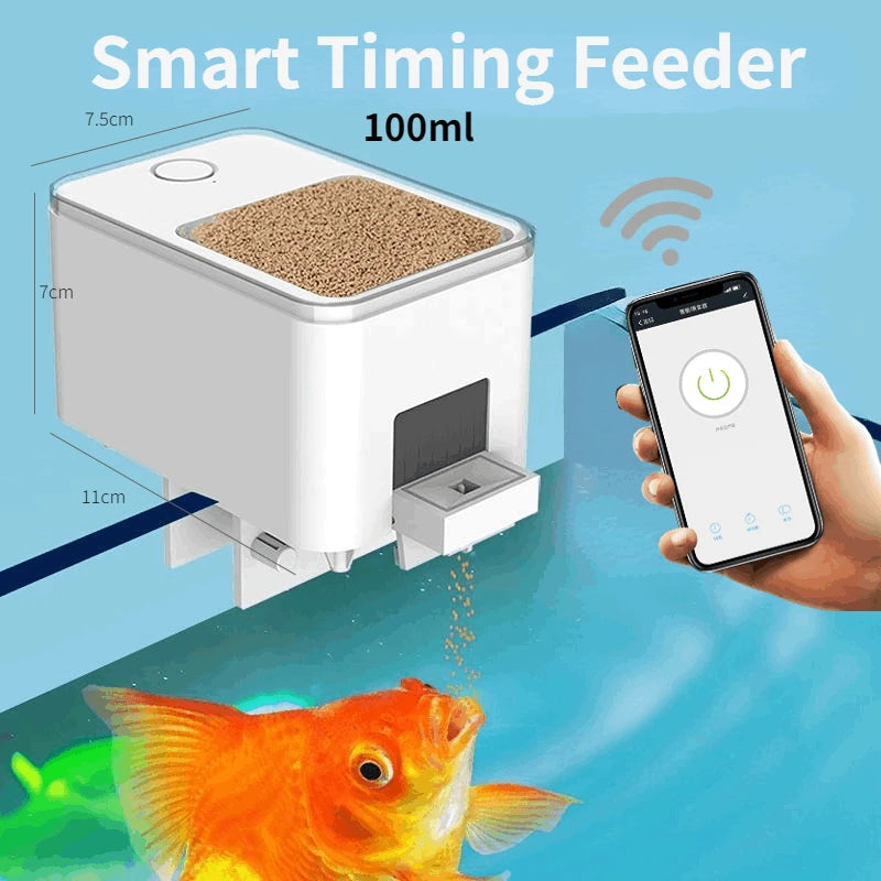 Smart WiFi Automatic Fish Feeder with App Control