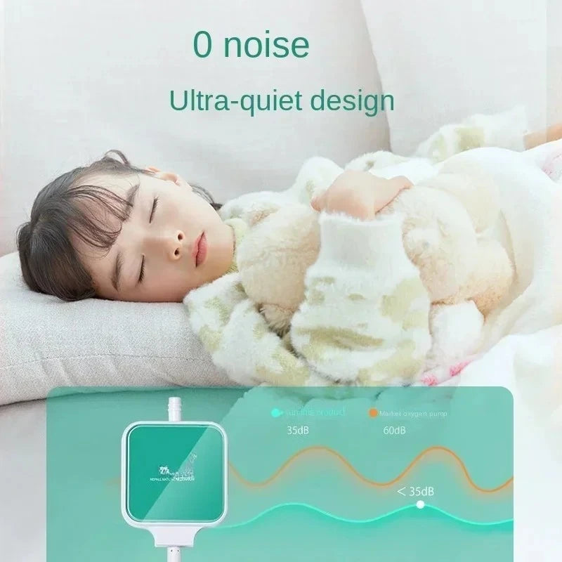 Ultra-Quiet Mini Aquarium Air Pump