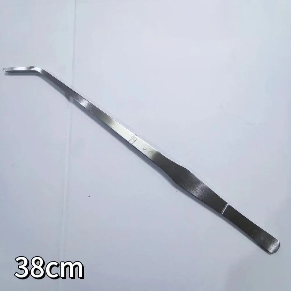 Stainless Steel Aquarium Plant Tweezers with Ergonomic Elbow Design