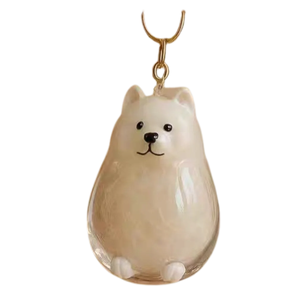 Cartoon Dog Transparent Acrylic Keychain