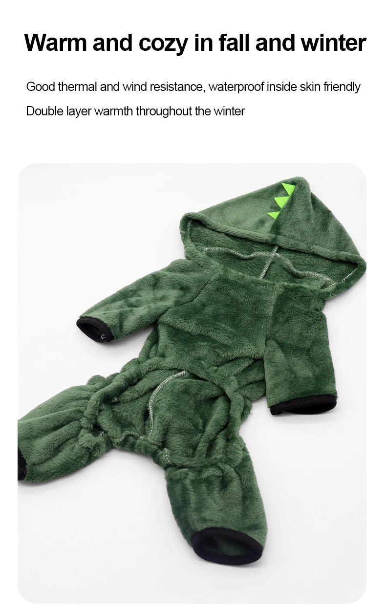 Dinosaur Costume Hoodie for Small Dogs and Cats