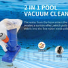 Pool Vacuum Cleaner with 4-Section Pole for Above Ground Pools & Spas