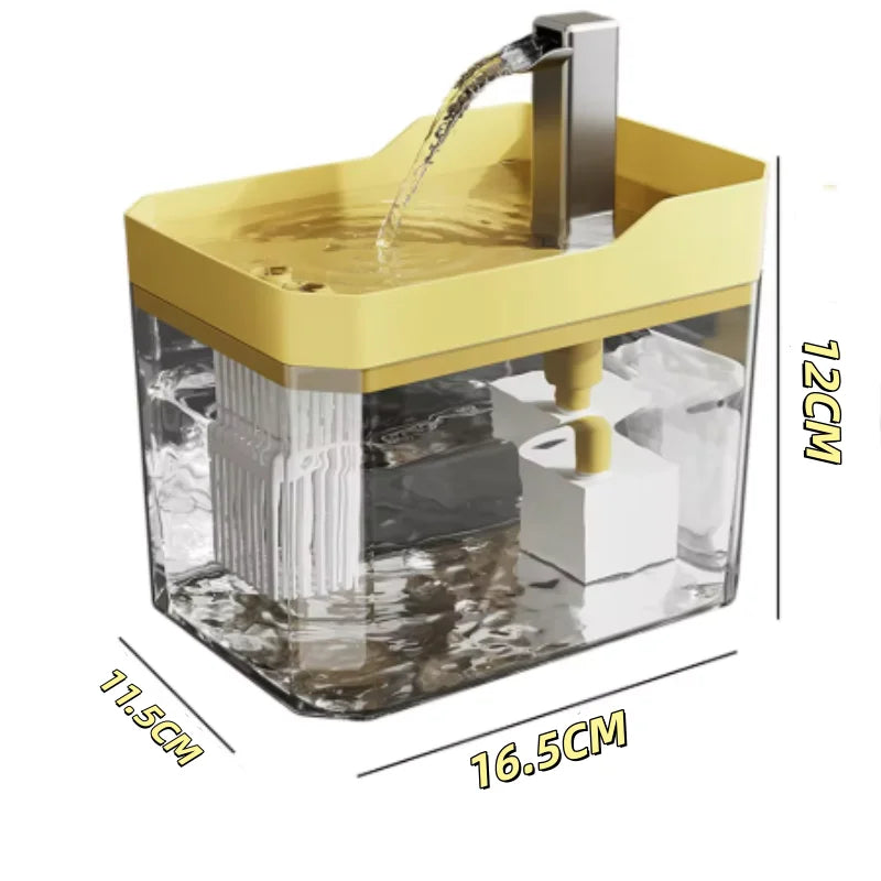 USB Cat Water Fountain with Auto Filter and Recirculating Pump