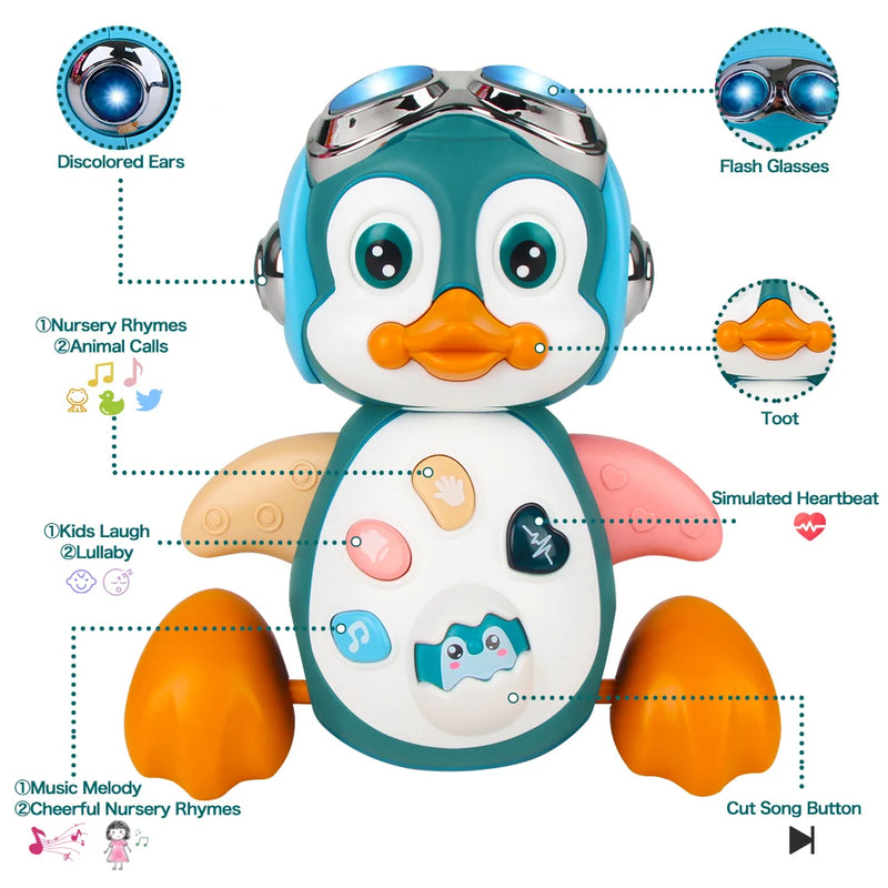 Musikalischer Krabbelpinguin-Spielzeug