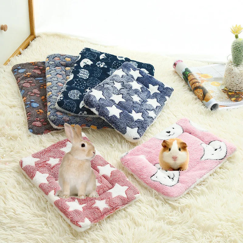 Coussin de Fleece Doux pour Animaux & Garniture de Cage
