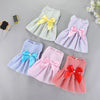 Princess-Style Summer Dog Dress with Bow for Small Breeds