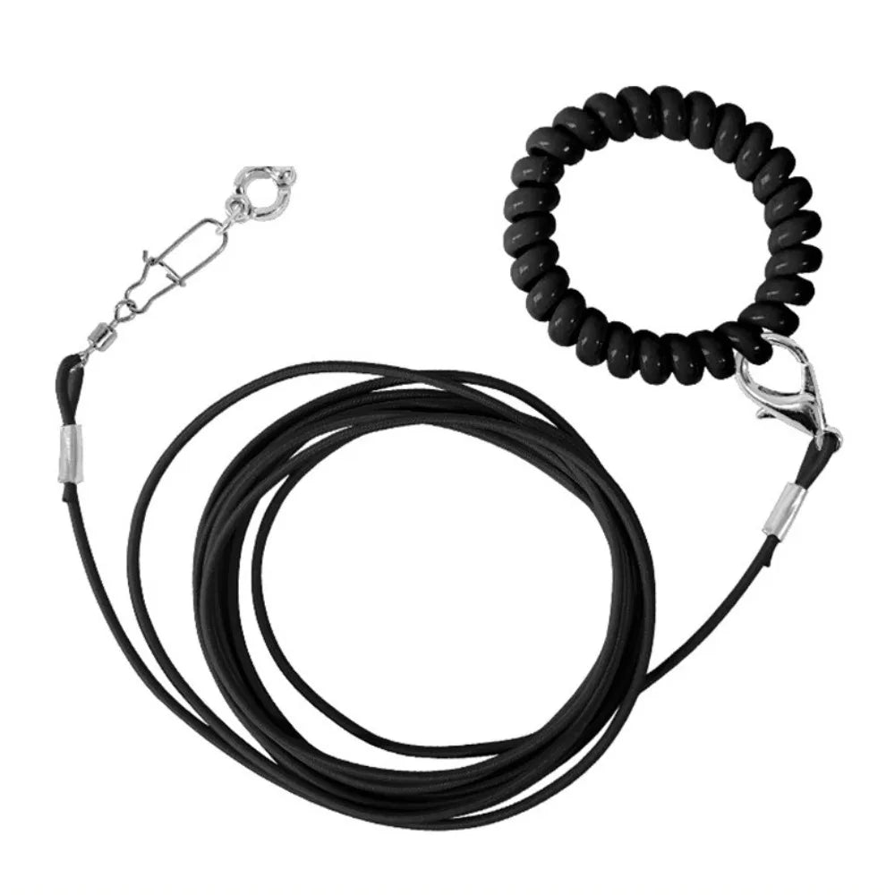 Elastic Parrot Training Leash with Metal Buckle
