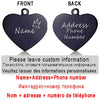 Personalized Pet ID Tag for Collar - Engraved Heart Tag