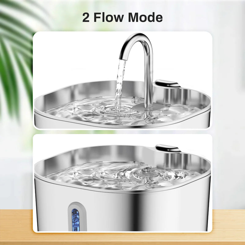 Fontaine à eau automatique pour animaux en acier inoxydable