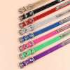 Individuell gravierte Leder-Hundehalsband mit ID-Tag
