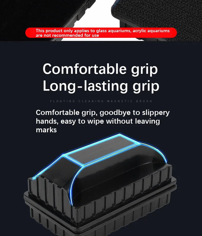 Double-Sided Magnetic Aquarium Glass Cleaner