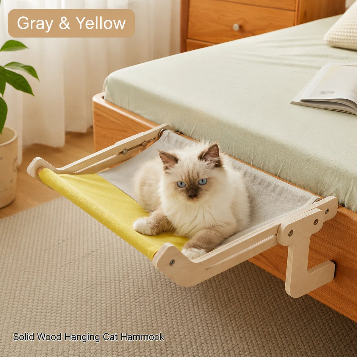 Hanging Cat Hammock Bed for Window or Balcony