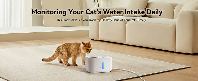 Fuente de Agua Inteligente para Gatos con WiFi y Sensor de Peso
