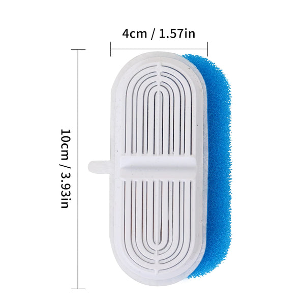 Fuente de agua automática para gato blanca con bomba y manguera de silicona azul