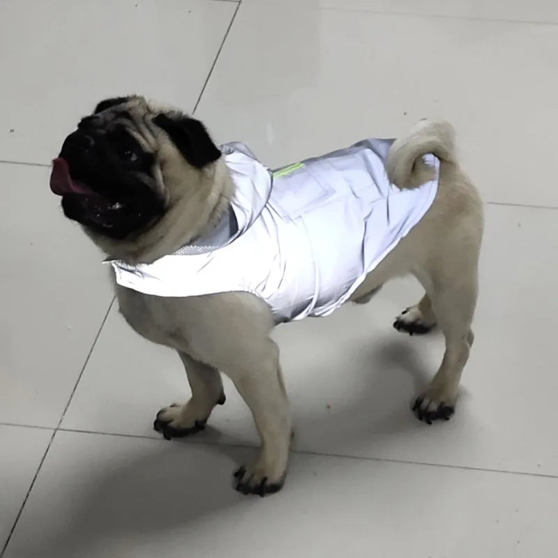 Reflective Waterproof Dog Raincoat with Hood