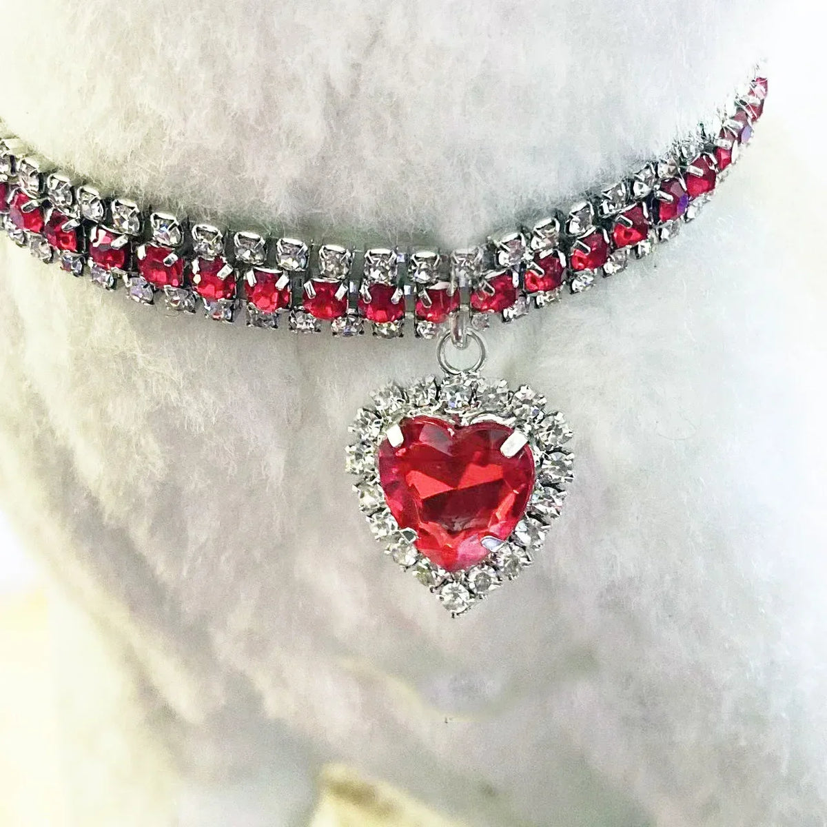 Love Water Drop Diamond Pet Necklace for Cats and Dogs