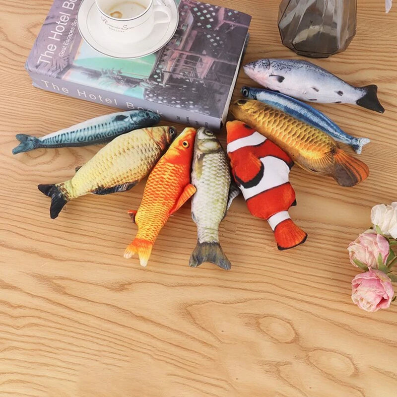Plüsch-Katzenspielzeug - Fischdesign