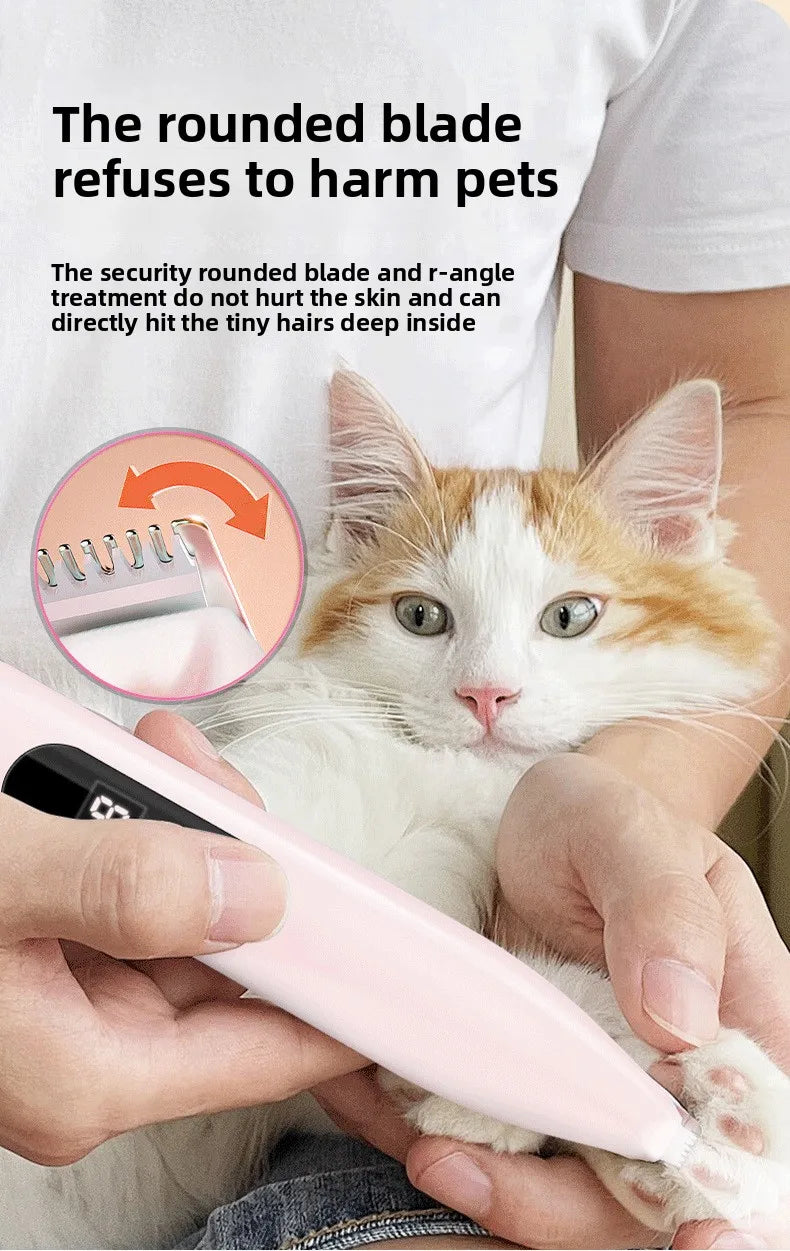 Quiet Mini Pet Hair Trimmer with Ceramic Blade