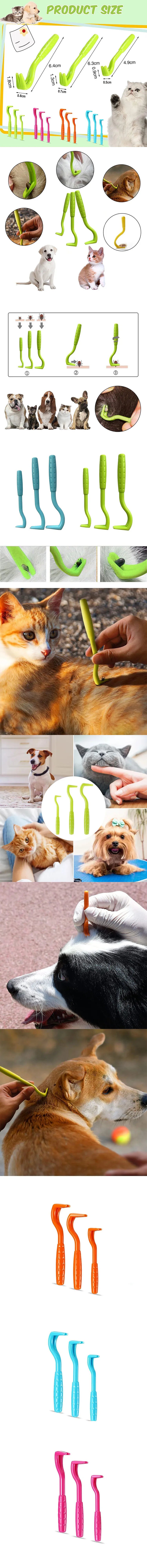 Kit de 3 Piezas para la Eliminación de Garrapatas y Pulgas