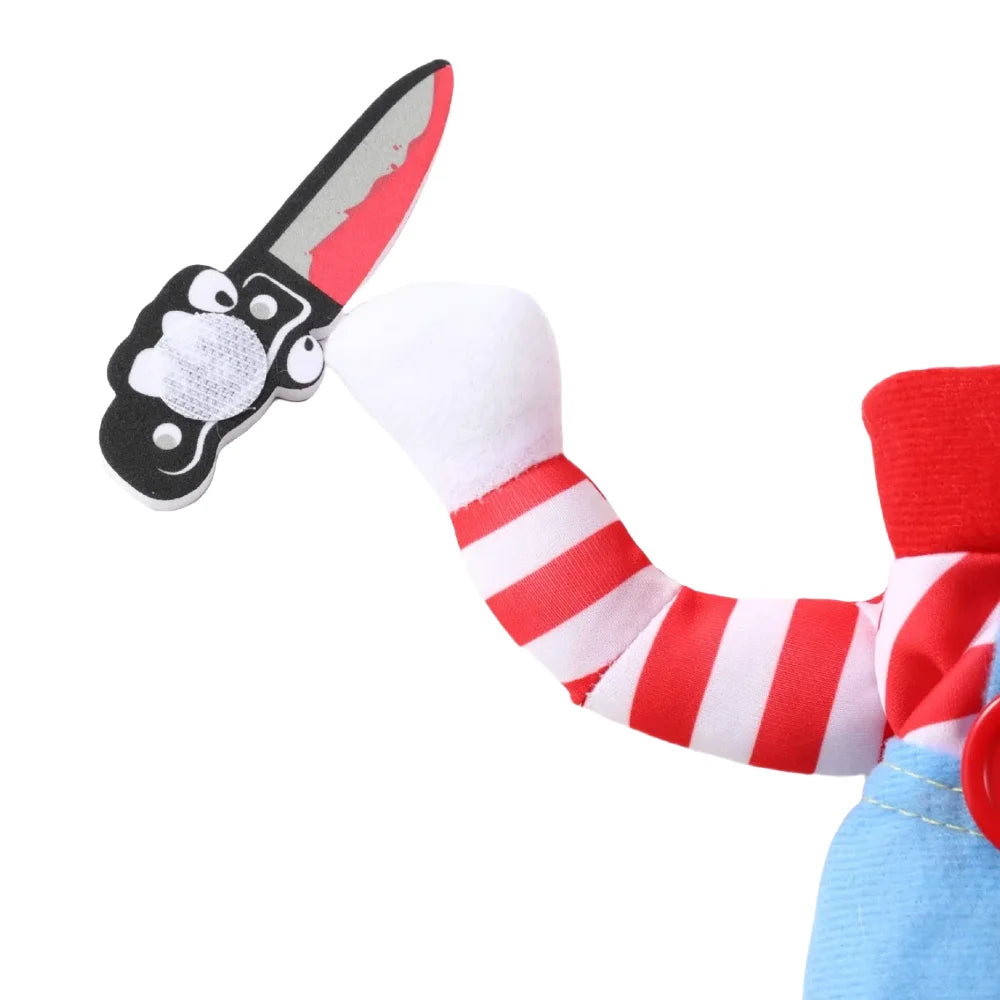 Funny Knife-Holding Pet Costume for Small & Medium Dogs