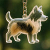 Transparent Pet Hair Keepsake Charm for Keys