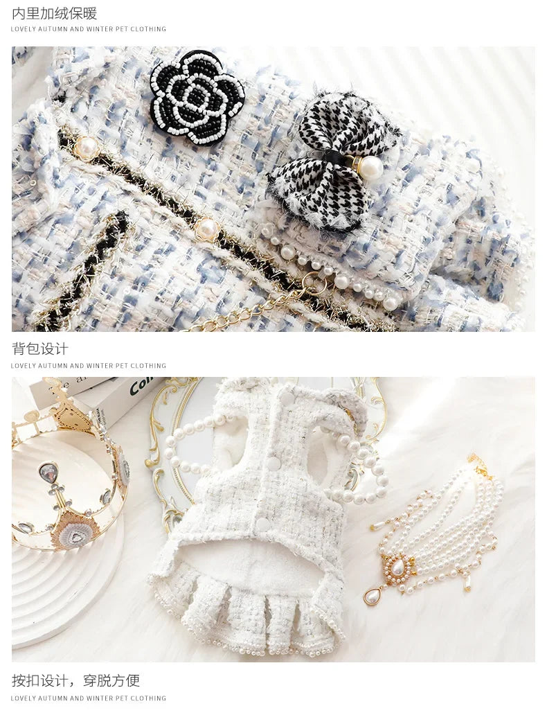 Winter Princess Pet Dress - Luxury Costume