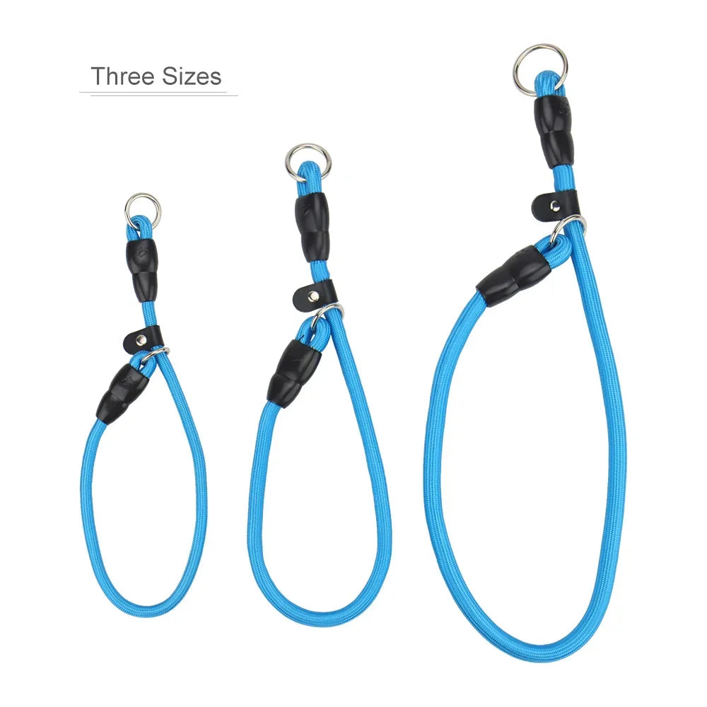 No-Pull Dog Slip Collar with Slidable Stopper