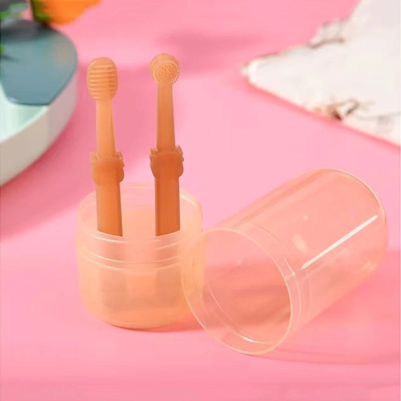 Silicone Pet Toothbrush Set for Cats and Dogs – 360° Dental Cleaning