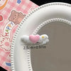 Heart-Shaped Mini Wing Pet Hair Clips - Set of 4