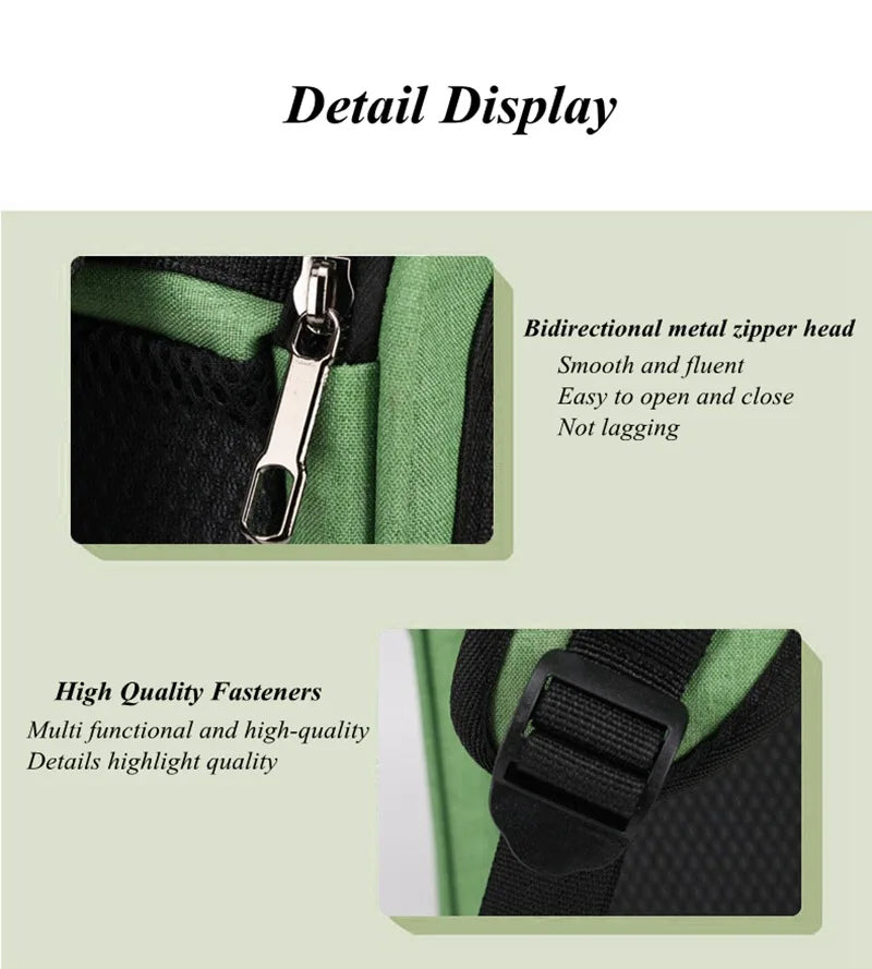 Breathable Bird Travel Backpack Carrier with Perch