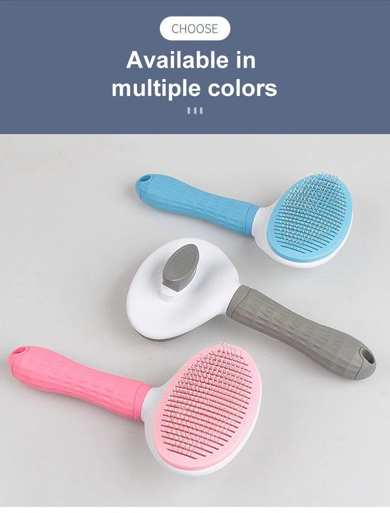 Self-Cleaning Pet Grooming Brush