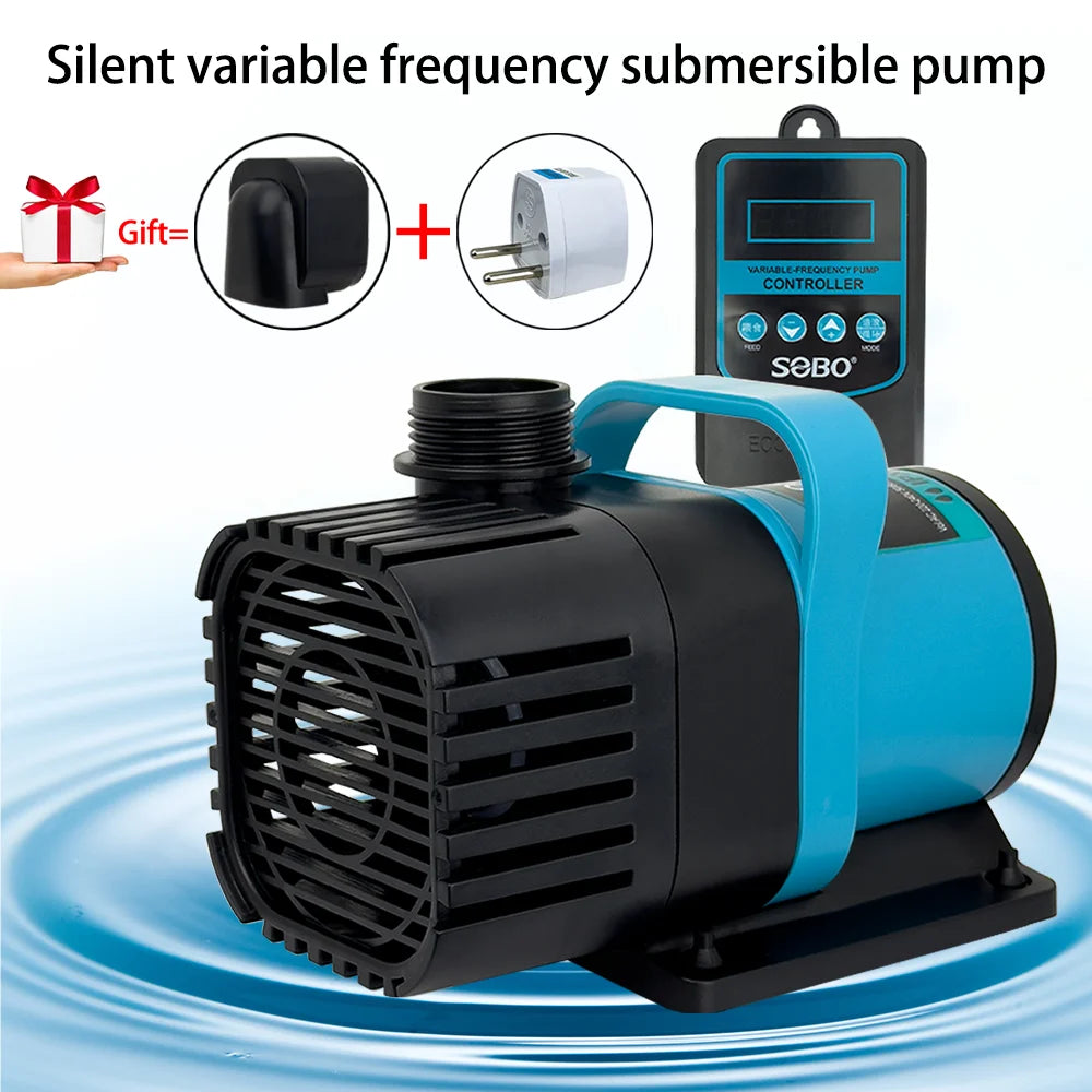 Ultra-Quiet Submersible Aquarium Water Pump with Adjustable Flow