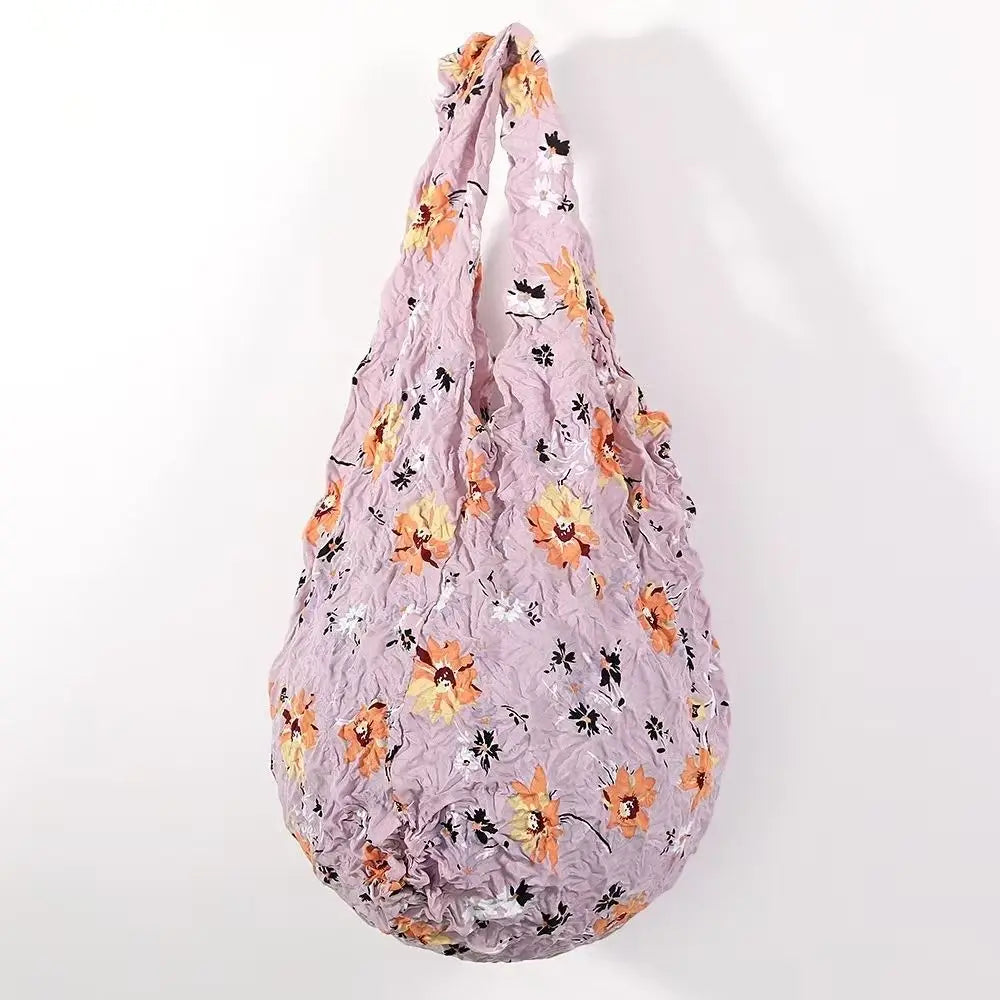 Foldable Reusable Bubble Shopping Bag with Expandable Storage