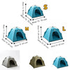 Breathable Pet Tent House with Foldable Design and Double-Sided Mat