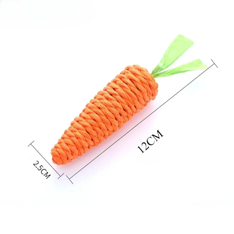 Juguete para Mamar de Gato con Forma de Zanahoria